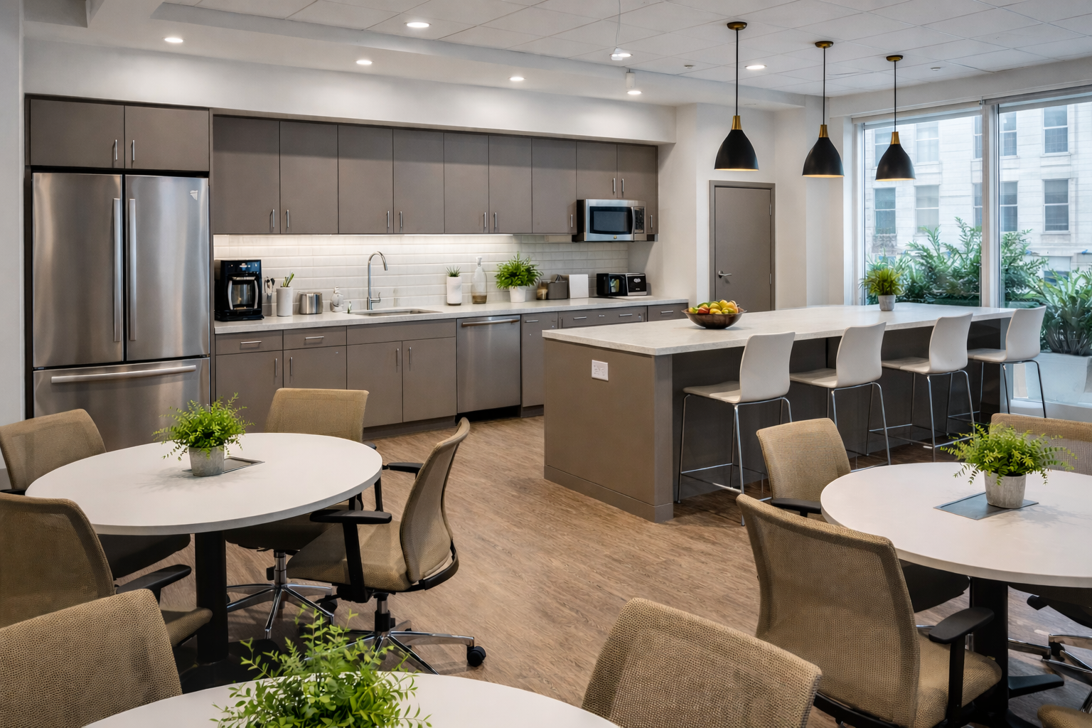 Office breakroom and common area cleaning in Chicago